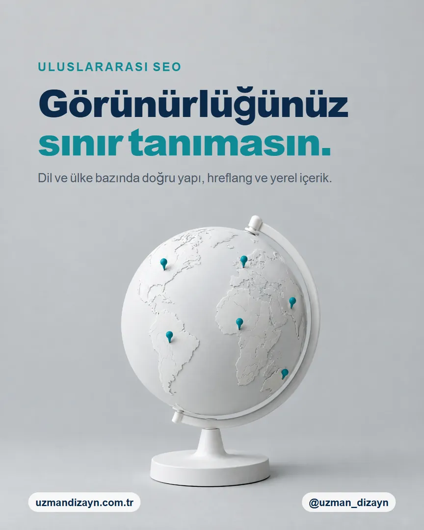 Görünürlüğünüz sınır tanımasın: turkuaz iğnelerle işaretlenmiş beyaz dünya küresi