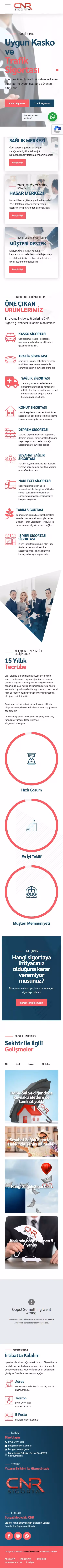 cnrsigorta.com.tr ana sayfasının tam sayfa ekran görüntüsü